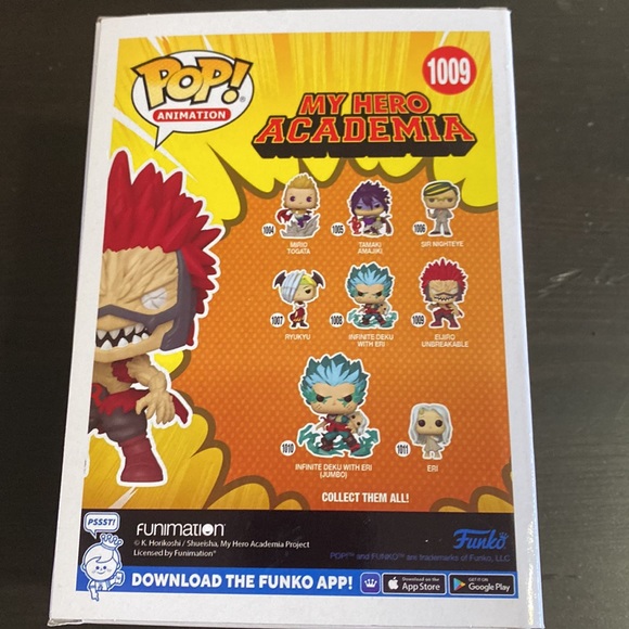eijiro unbreakable funko pop! from my hero academia - Picture 2 of 3
